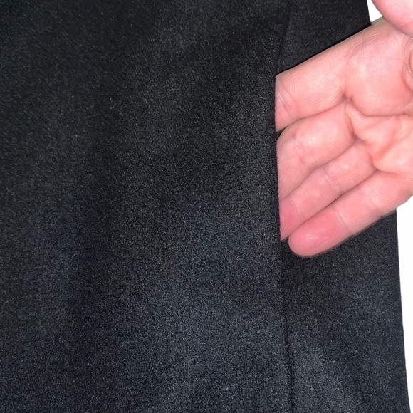 Banana Republic sz M black wool blend button up lined collared dress jacket coat - Picture 10 of 14